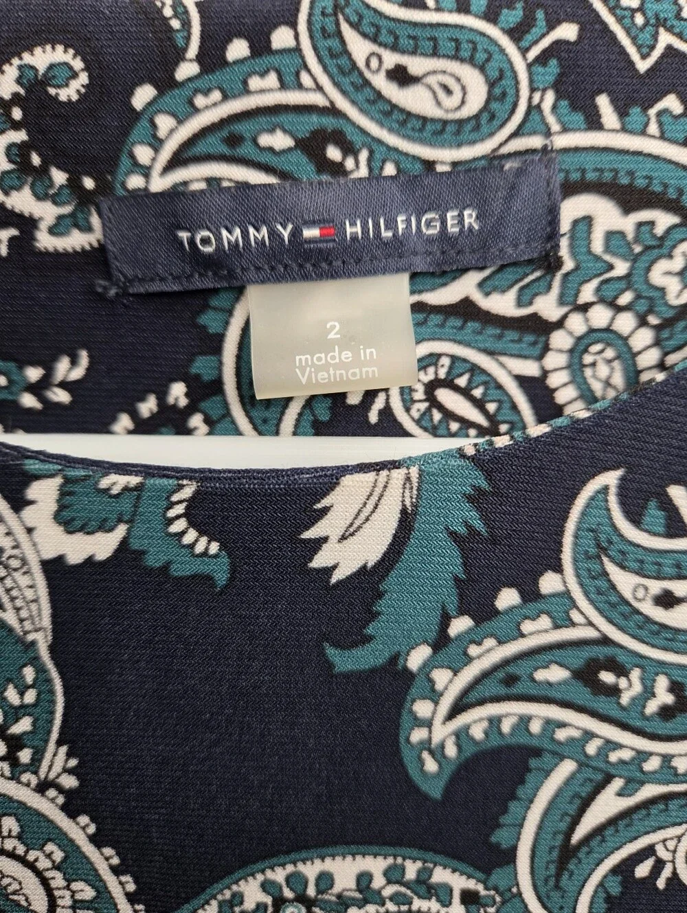 Women's Tommy Hilfiger Paisley Print Dress Sz 2